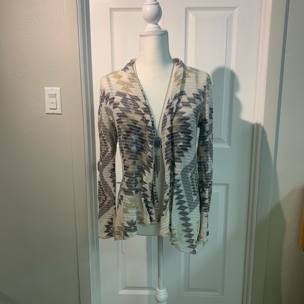 Open front sweater